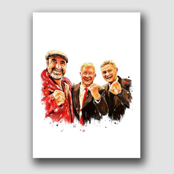 MANCHESTER UTD - FERGIE, OLE, ERIC