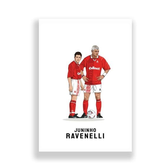 Middlesbrough Print | Juninho & Ravenelli