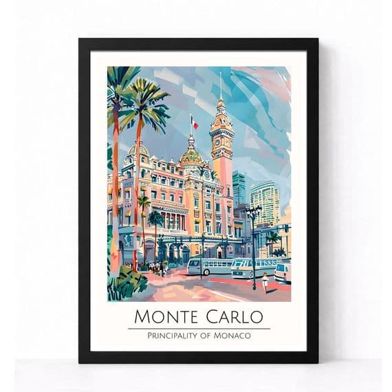Monte Carlo | Travel Print