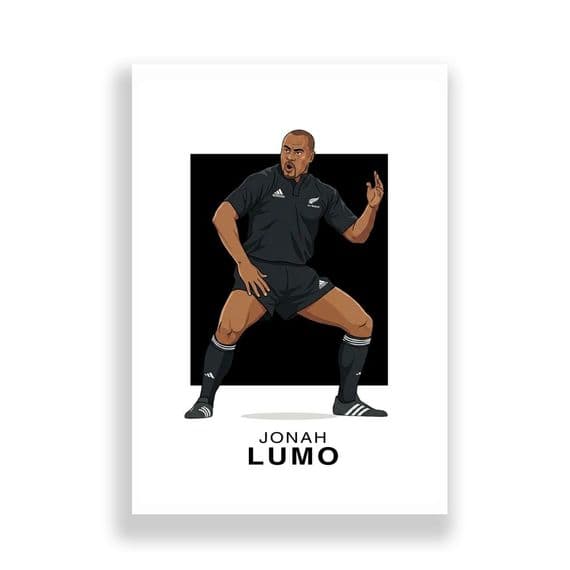 New Zealand Rugby Print | Jonah Lumo