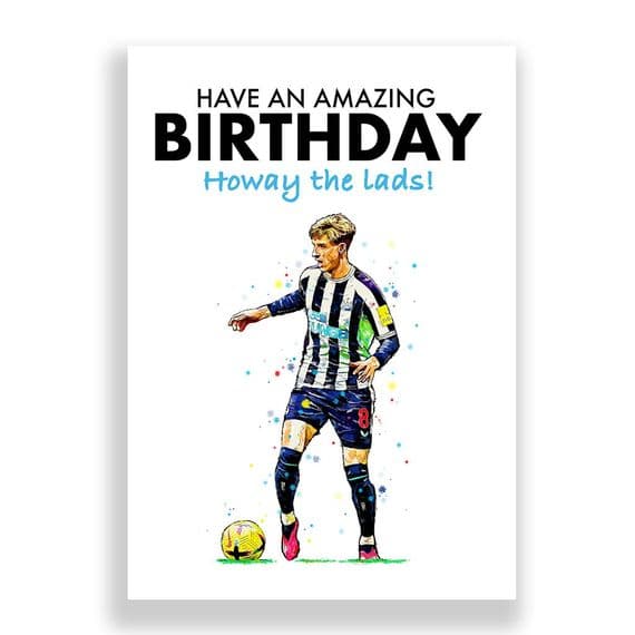 Newcastle United Birthday Card | Antony Gordon