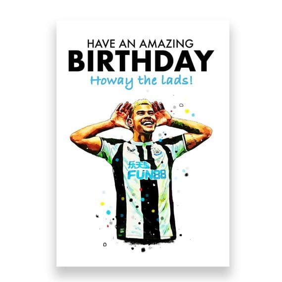 Newcastle United Birthday Card | Bruno Guimarães