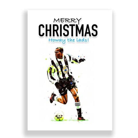 Newcastle United Christmas Card | Asprilla