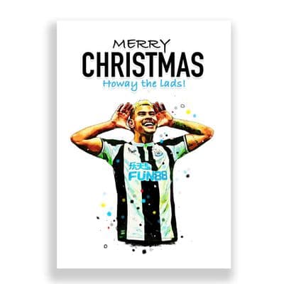 Newcastle United Christmas Card | Bruno Guimarães