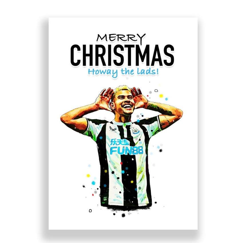 Newcastle United Christmas Card | Bruno Guimarães