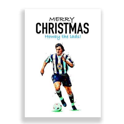 Newcastle United Christmas Card | David Ginola