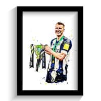 Newcastle United | Dan Burn Art Print