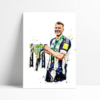 Newcastle United | Dan Burn Art Print