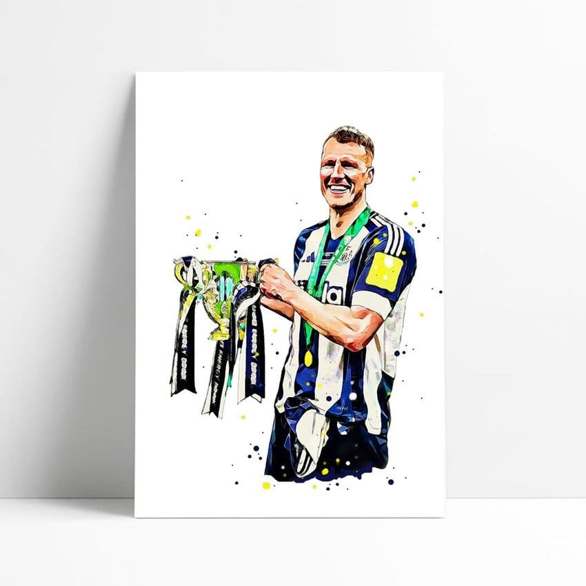 Newcastle United | Dan Burn Art Print