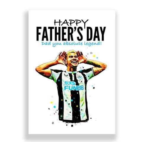 Newcastle United Father's Day Card | Bruno GuimarĂ£es