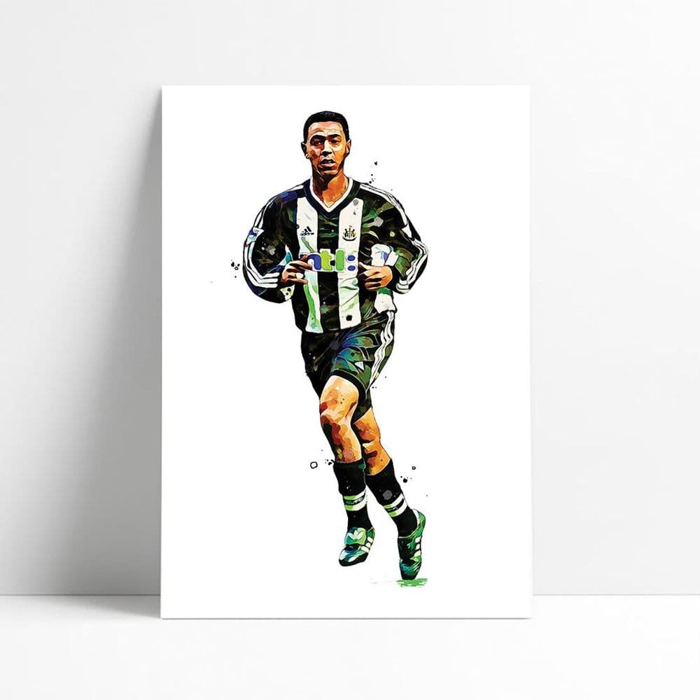 Newcastle United Nobby Solano Art Print