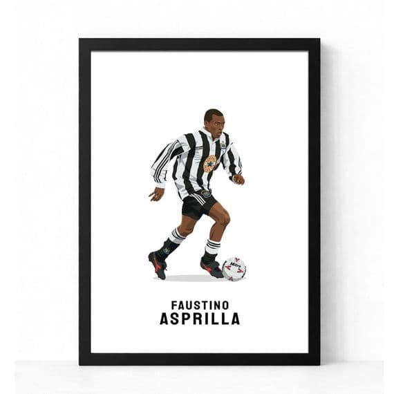 Newcastle United Print | Fastino Asprilla