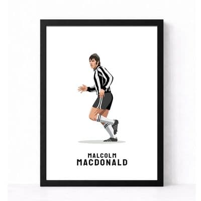 Newcastle United Print | Malcolm MacDonald