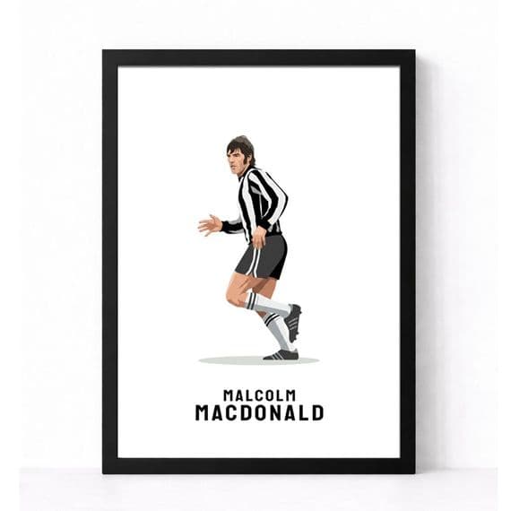 Newcastle United Print | Malcolm MacDonald