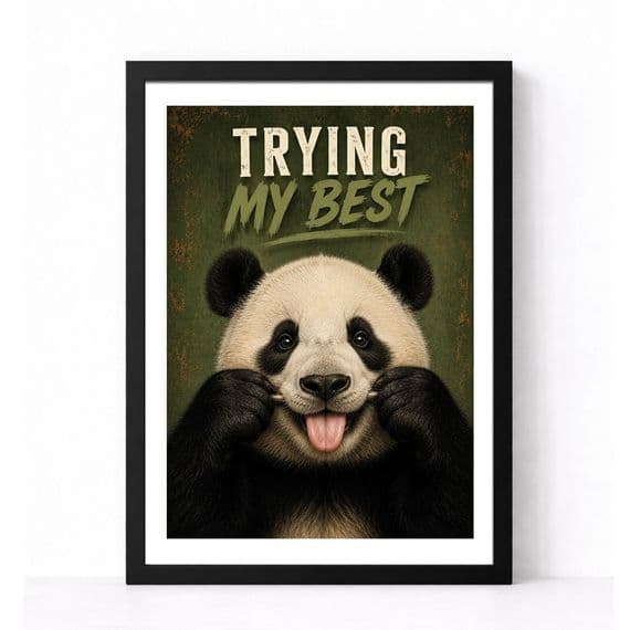Panda Humour | Trying My Best!