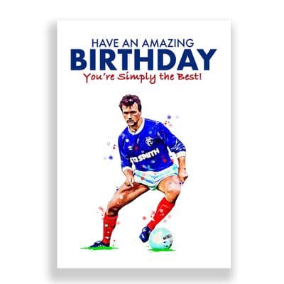 Rangers Birthday Card | Davie Cooper