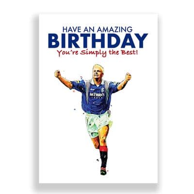 Rangers Birthday Card | Paul Gascoigne