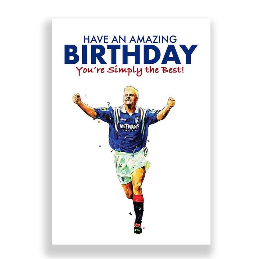Rangers Birthday Card | Paul Gascoigne