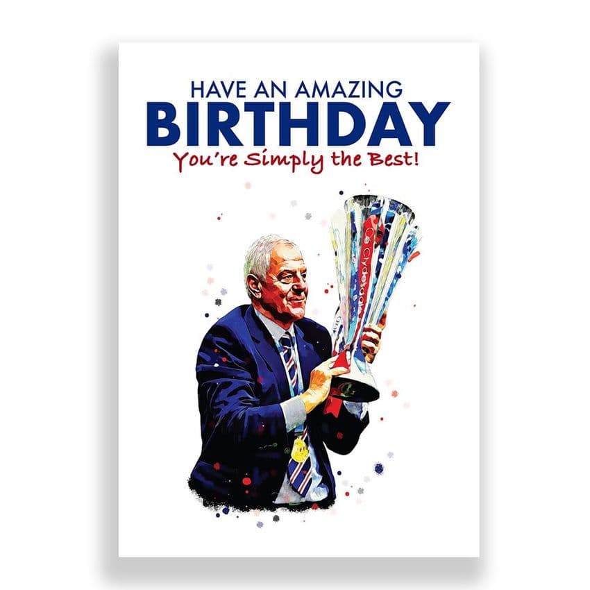 Rangers Birthday Card | Walter Smith