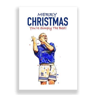 Rangers Christmas Card | Paul Gascoigne