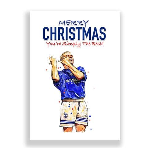 Rangers Christmas Card | Paul Gascoigne