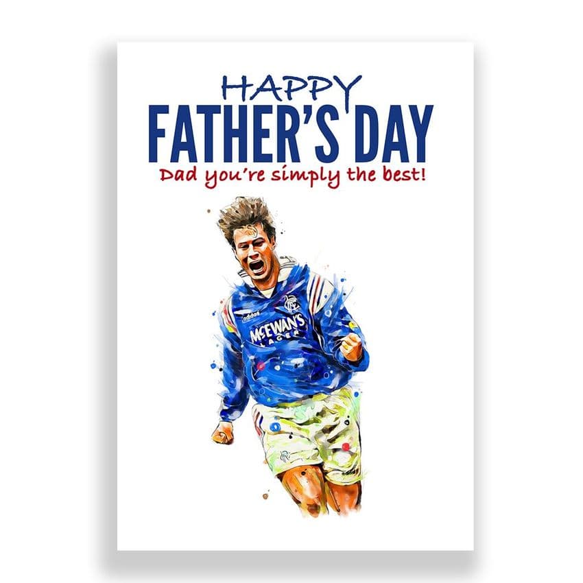 Rangers Father's Day Card | Brian Laudrup