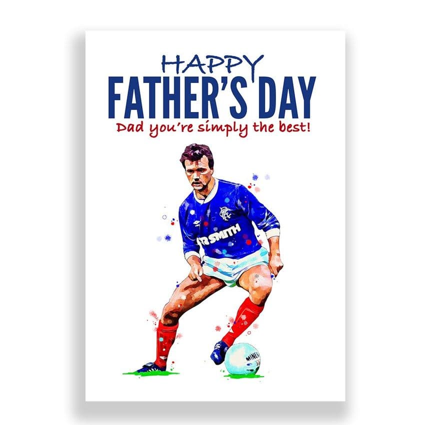 Rangers Father's Day Card | Davie Cooper