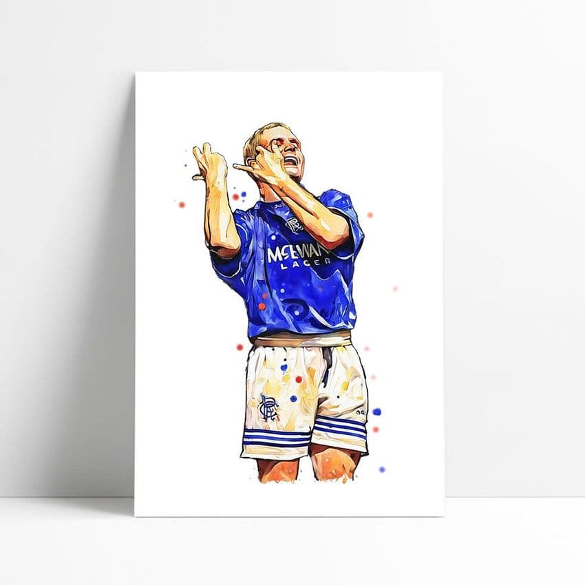 Rangers | Gazza | Paul Gascoigne Art Print