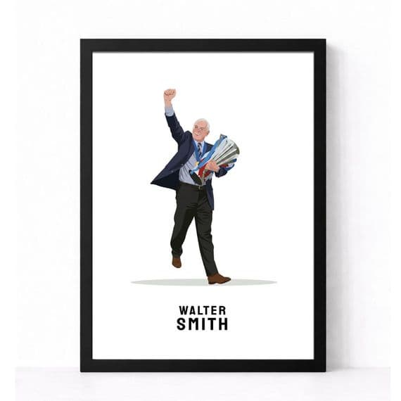 Rangers Print | Walter Smith | Trophy