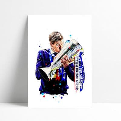 Rangers | Steven Gerrard Art Print