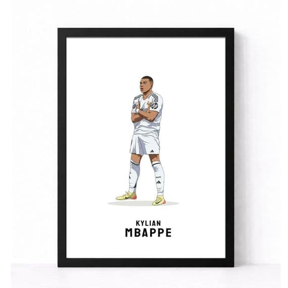 Real Madrid Print | Kylian Mbappe