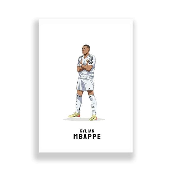 Real Madrid Print | Kylian Mbappe