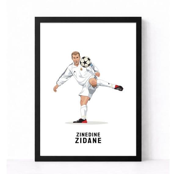 Real Madrid  Print | Zinedine Zidane