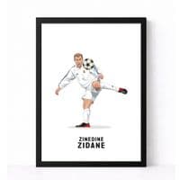Real Madrid  Print | Zinedine Zidane
