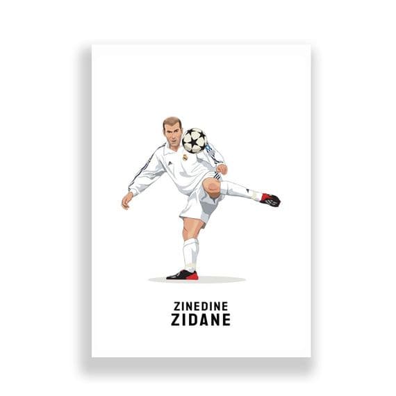 Real Madrid  Print | Zinedine Zidane