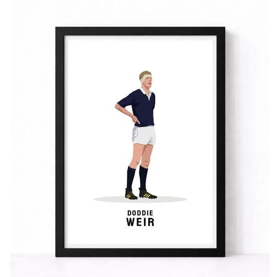 Scotland  Rugby Print | Doddie Weir