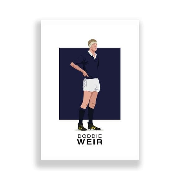 Scotland  Rugby Print | Doddie Weir