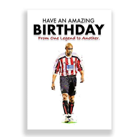 Sheffield United Birthday  Card | Brian Deane