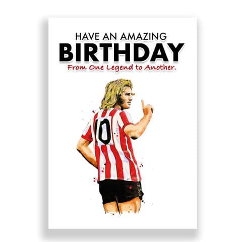 Sheffield United Birthday Card | Tony Currie