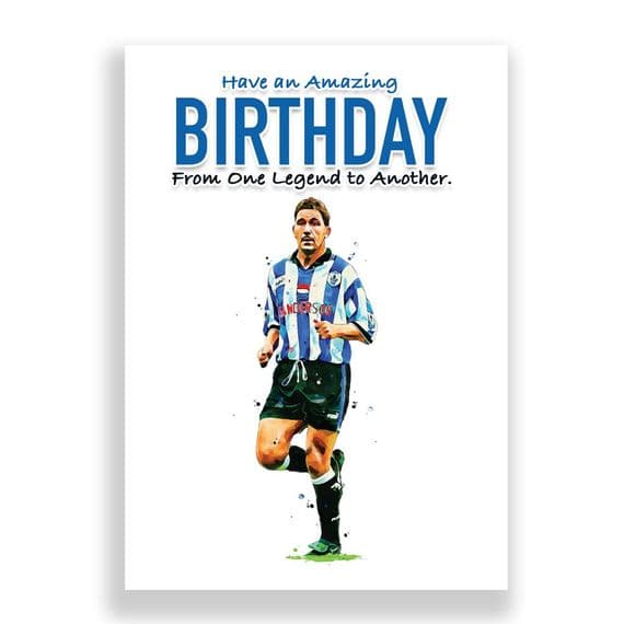 Sheffield Wednesday Birthday  Card | David Hirst