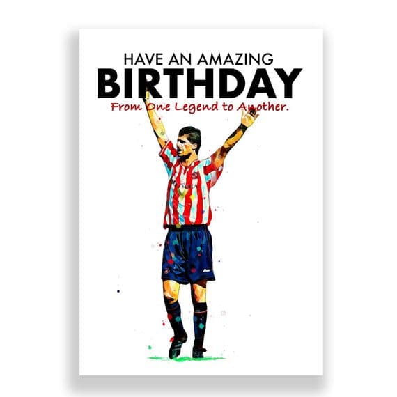 Sunderland Birthday Card | Niall Quinn