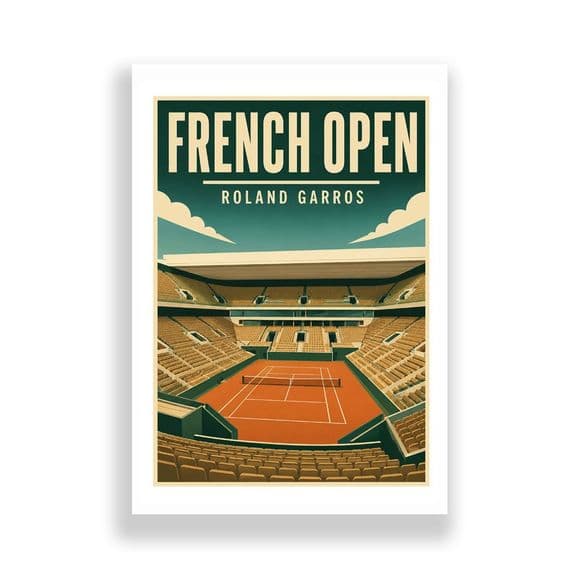 Tennis | French Open | Travel Style Print