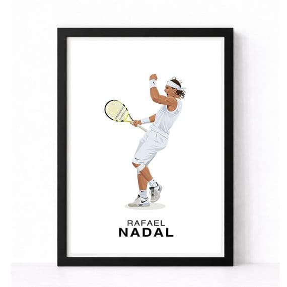 Tennis | Nadal Illustration Print