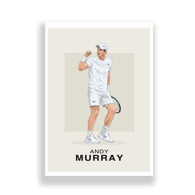 Tennis Print | Andy Murray Illustration