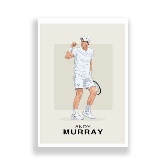Tennis Print | Andy Murray Illustration