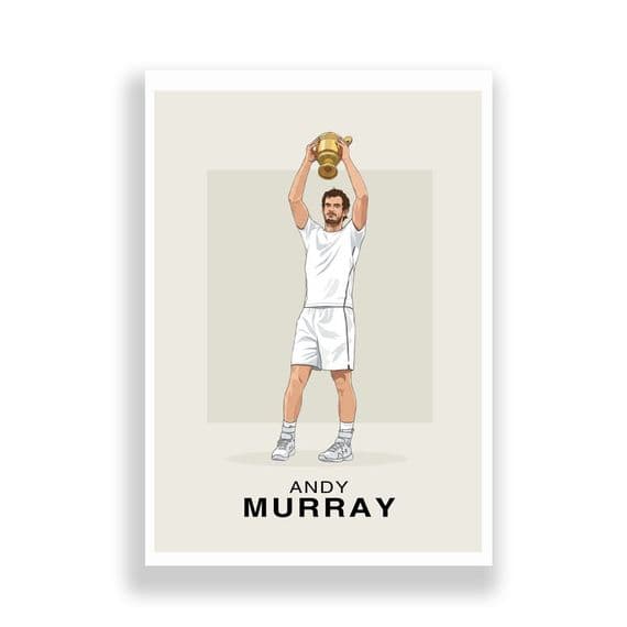 Tennis Print | Andy Murray Illustration.