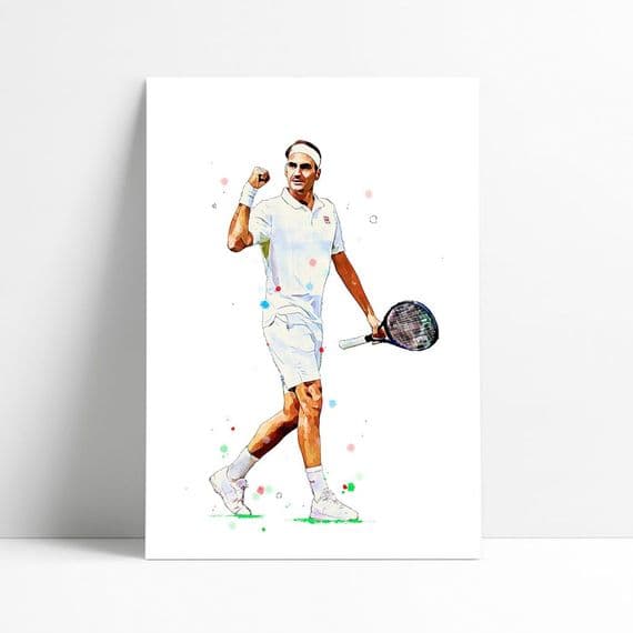 Tennis | Roger Federer Art Print