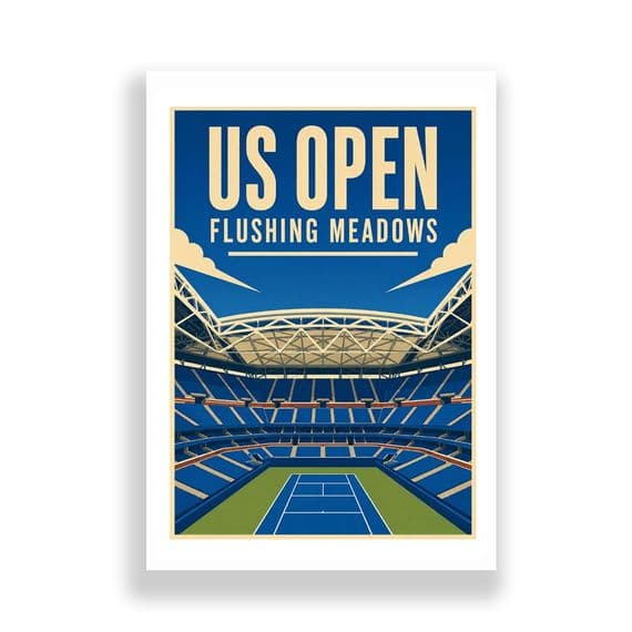 Tennis | US Open | Travel Style Print