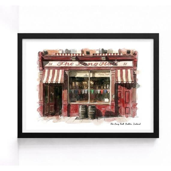 The Long Hall | Dublin | Pub Art