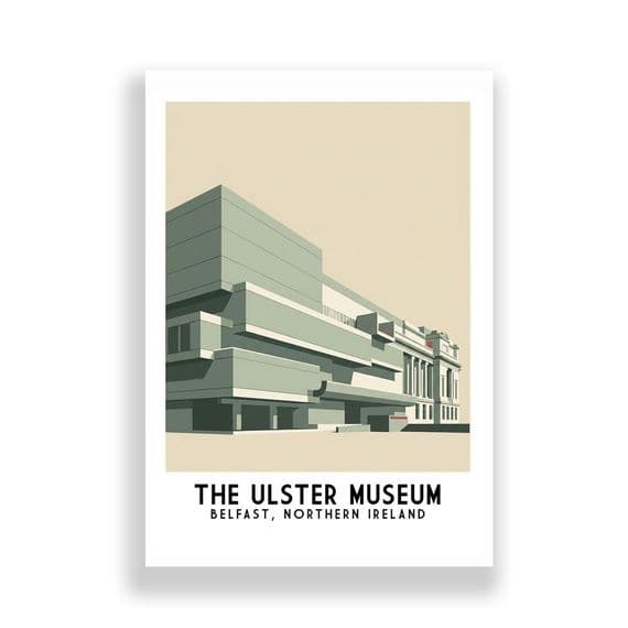 THE ULSTER MUSEUM | BELFAST NORTHERN IRELAND | TRAVEL PRINT